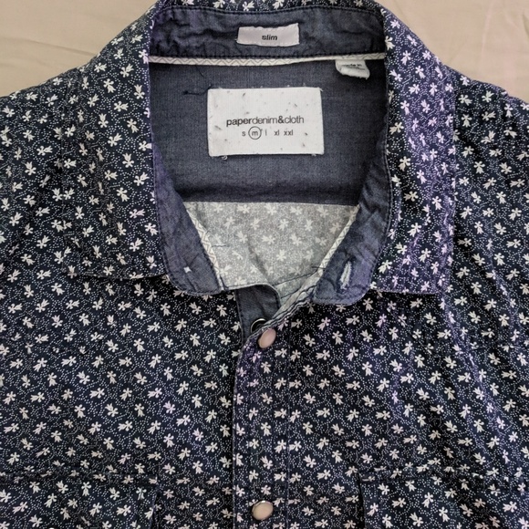 short sleeve button up flower pattern casual shirt - Picture 3 of 3